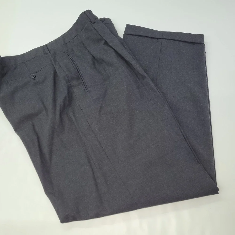 MANI Suit Men's 46R/W41‎ Gray Wool Union Made in USA New Line Dillard's $695